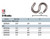 Zinc S-Hook 1/4 x 2.5 Inch