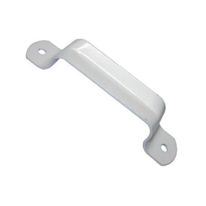 Door Pull, For Use With Sliding Door System, Steel, White