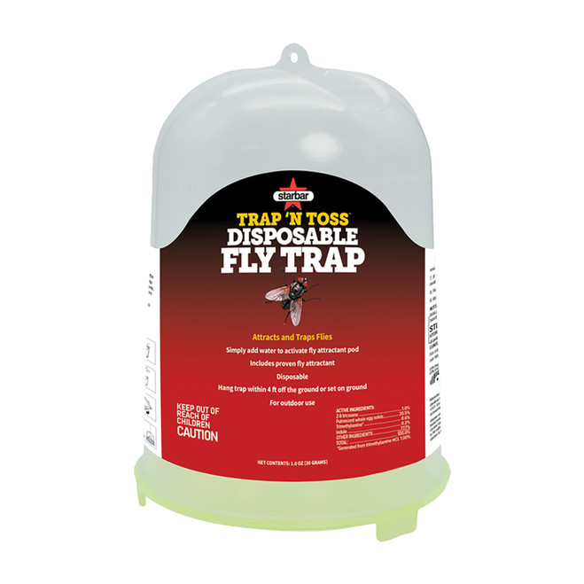 Starbar®  Trap N Toss Disposable Fly Trap, 0.58 oz, Container