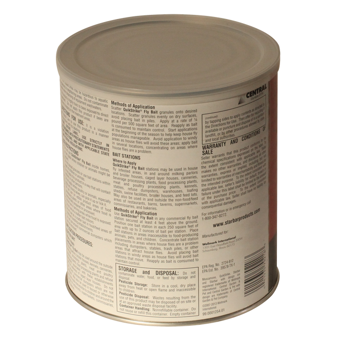Starbar®  QuikStrike®  Fly Scatter Bait, 5 lb Can