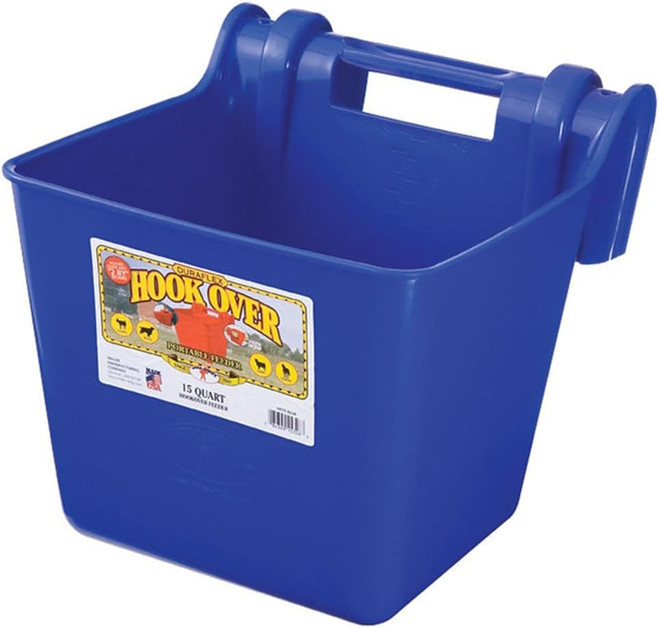 Little Giant Hook Over Feeder - 15 Quart - Blue
