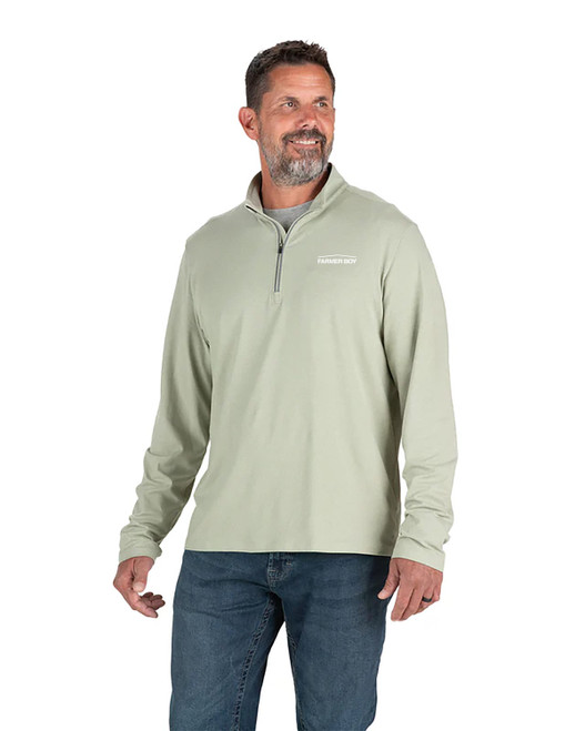 ¼ Zip Pull Over - Sea Green