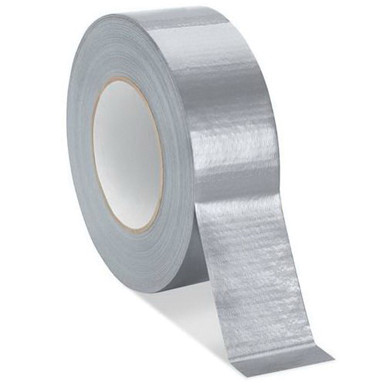 Duct Tape, 60 yd L x 2 in W x 8.5 mil THK, Vinyl, Gray