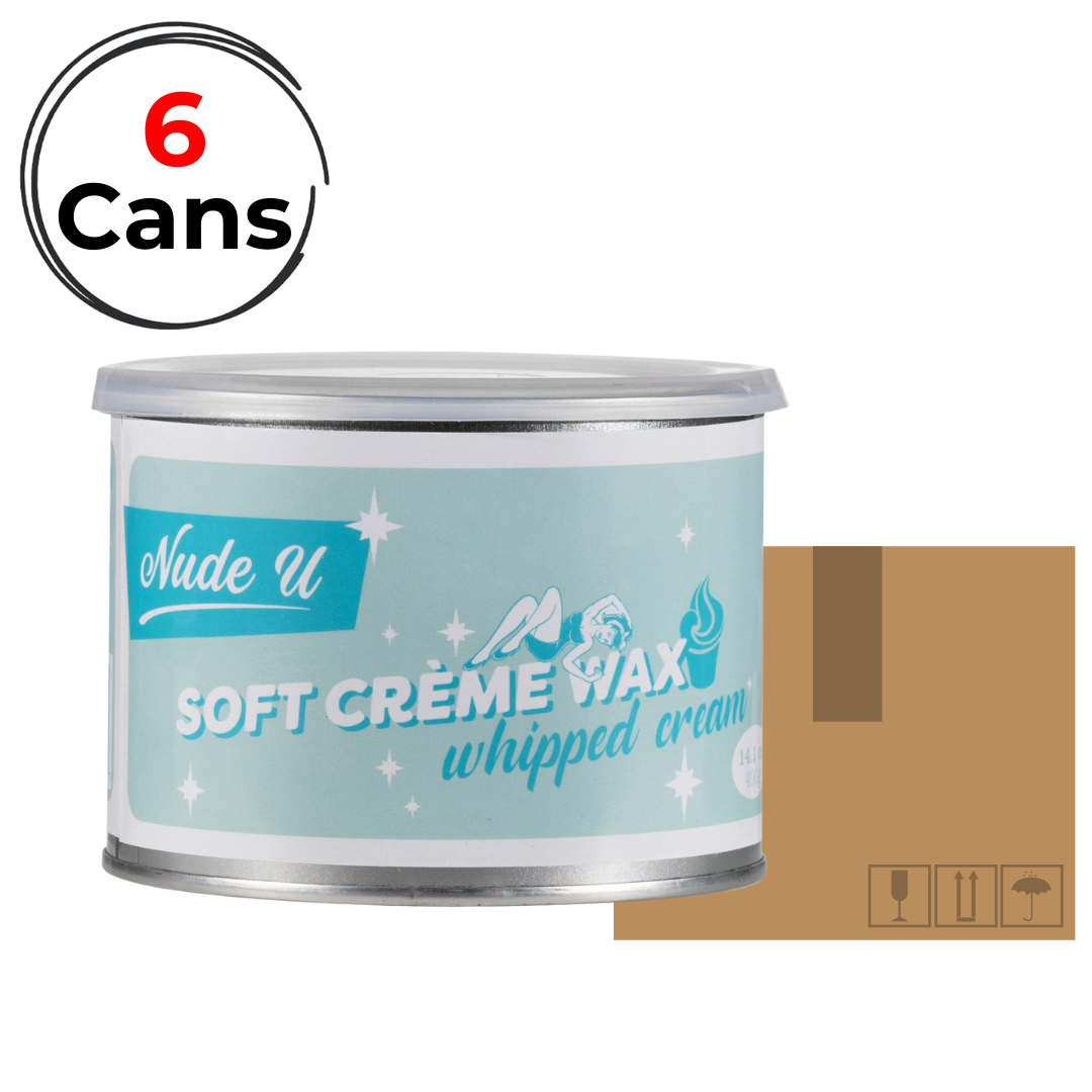 Nude U - Soft Creme Wax - Whipped Cream - [6 Cans/Case]
