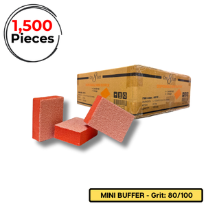 buffer, Mini buffer, Mini, grit, disposable, medium, orange