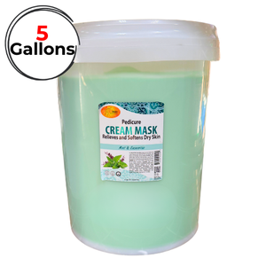 mint, foot mask, cream mask, pedi mask, bucket