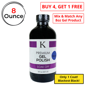 K Gel Black Polish – 8oz K Gel Black Polish – 8oz