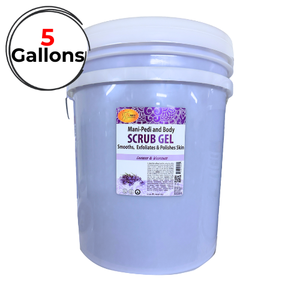 scrub, gel, bucket, lavender