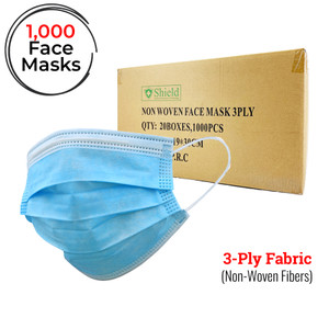 Disposable 3-Ply Face Mask - (1,000 Pcs./Case) Disposable 3-Ply Face Mask - (1,000 Pcs./Case)