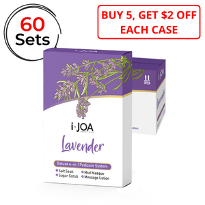 deluxe pedicure 4-step, lavender scent, pedi 4-step, 4 step pedicure