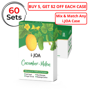 4 step, melon, packets, deluxe, pedi, 4-step, 4, step, set, box, cucumber