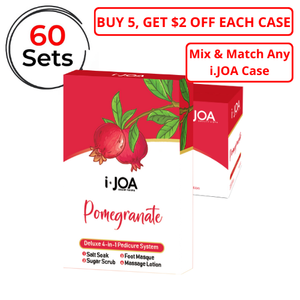 deluxe pedicure 4-step, pomegranate, pedi 4-step, 4 step pedicure