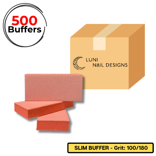 buffer, slim buffer, slim, grit, disposable, medium, orange