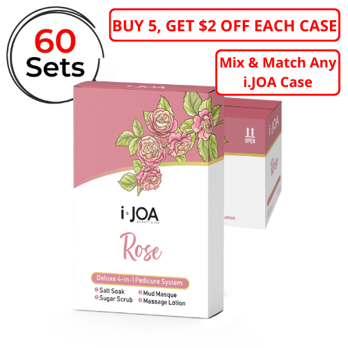 4 step, melon, packets, deluxe, pedi, 4-step, 4, step, set, box, Rose