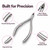 nipper, stainless steel, R6J12, cuticle nipper, 12