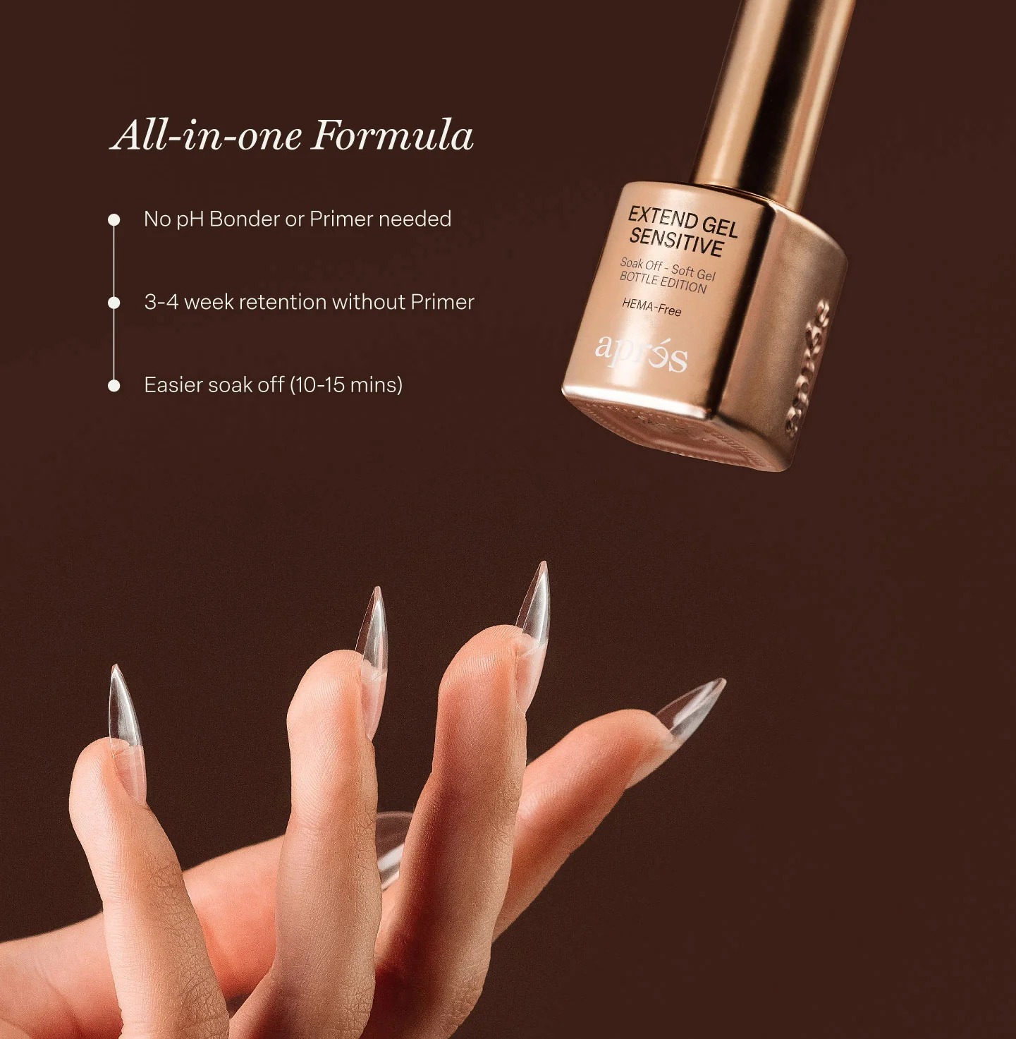 Aprés Extend Gel - 15 mL - SENSITIVE [HEMA-FREE] | KND Nail Supply