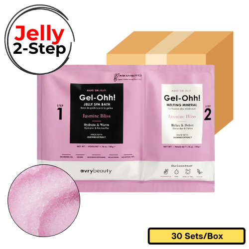 Gel-Ohh! Jelly Spa Bath (30 Sets/Case) - Lavender Sage | KND Nail