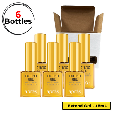 COLLABEAUTE UP+ GOLD 30ml、60ml Apres Gel-X® - Extend Gel Gold Bottle Edition 15ml - (6-Pack)