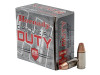 Hornady 90216 Critical Duty 9mm Luger +P 124GR, Flex lock, 25RD Per Box 090255902167