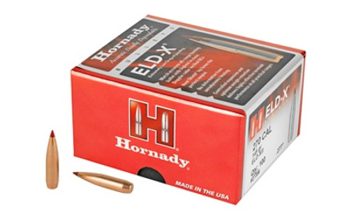 Hornady 27356 270 Cal .277, 145GR, ELD-X, 100 Bullets Per Box  090255273564
