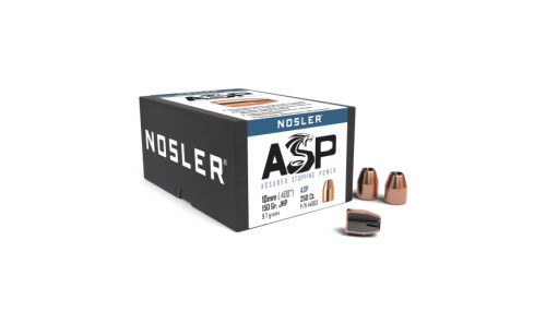 Nosler 44860 10 mm ASP(.400"),150GR, JHP, 250 Bullets Per Box  054041448604