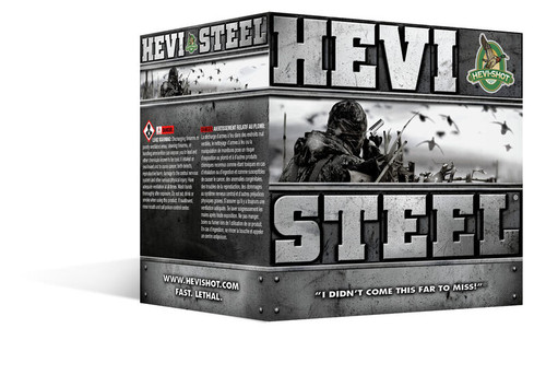 Hevi Shot HS65004 12GA Steel, 3 1/2", 1 3/8oz, 1550FPS, #4, 25RD Per Box  816383650042