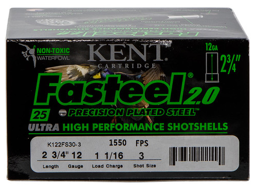 Kent K122FS30-3 Fasteel Ultra High 12GA, 2 3/4