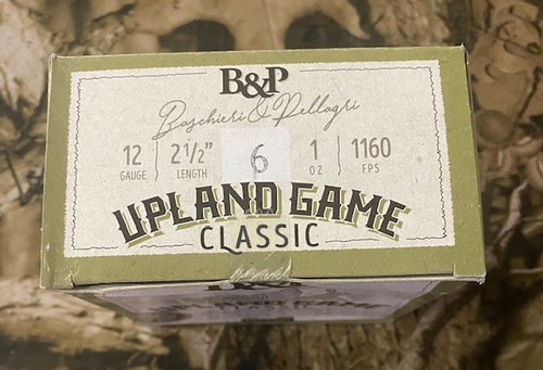 B&P 12B1UP6 Upland Game Classic 12GA, 2 1/2", 1 oz, 1160FPS, #6, 878122008538