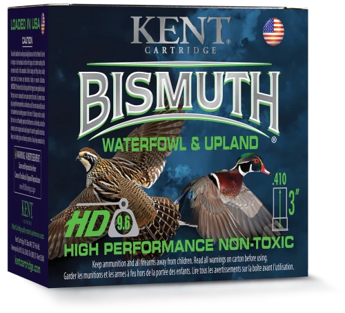 Kent B410316-5  Bismuth Waterfowl .410GA, 3", 9/16 oz, 1150 FPS, #5, 25RD Per Box, 656308112299