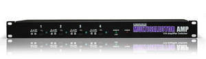 Whirlwind Multiselector AMP - This is a state of the art unidirectional 1-to-4 instrument amp switcher that silently switches one instrument to multiple amps, with complete isolation between amplifiers Whirlwind Multiselector AMP - This is a state of the art unidirectional 1-to-4 instrument amp switcher that silently switches one instrument to multiple amps, with complete isolation between amplifiers