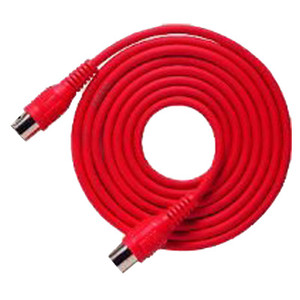WMD6-RD - Whirlwind 6' Midi Cable in Red WMD6-RD - Whirlwind 6' Midi Cable in Red