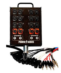 Whirlwind MP-12 (Medusa Power) - The Medusa Power Series is designed specifically for use with mixing boards that incorporate built-in power amplifiers. 12 INPUTS : 4 TRS RETURN : 4 SPEAKER JACKS (1/4") (50' / 100' / 150') Whirlwind MP-12 (Medusa Power) - The Medusa Power Series is designed specifically for use with mixing boards that incorporate built-in power amplifiers. 12 INPUTS : 4 TRS RETURN : 4 SPEAKER JACKS (1/4") (50' / 100' / 150')