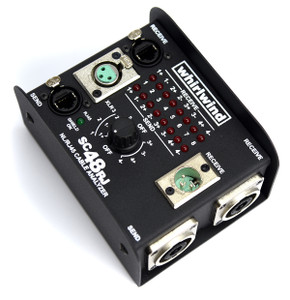 The Whirlwind SC48RJ Tester provides rapid, positive testing for NL4 and NL8 type multiline speaker cables, RJ45 type data cables and XLR cables. The Whirlwind SC48RJ Tester provides rapid, positive testing for NL4 and NL8 type multiline speaker cables, RJ45 type data cables and XLR cables.