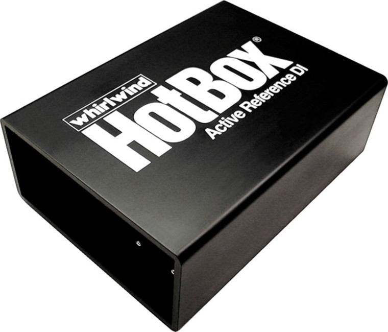 Whirlwind Hotbox - Our top-of-the-line DI is an active direct box that operates with batteries or phantom power. Its super-clean front-end circuitry delivers extremely wide and flat frequency response and will reveal hidden harmonics from guitars and basses with high-output passive pickups.


