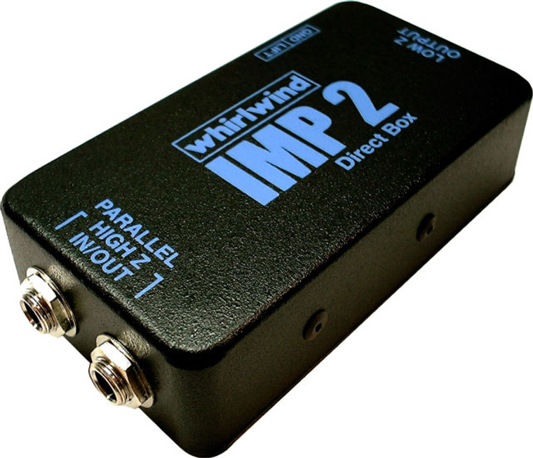 Whirlwind IMP 2 - This converts a line or instrument level unbalanced signal to a low impedance mic level balanced signal.