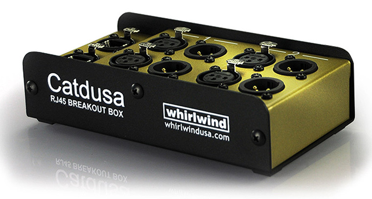 Catdusa is a 4 channel analogue snake box that uses shielded Cat5 cable instead of traditional multipair cable.