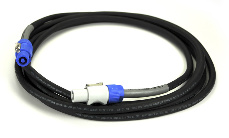 Whirlwind NCA3 Power Link Cable - Powercon® inlet to Powercon® outlet for linking PL1-420 boxes together, and with PL1DI distro interface boxes.