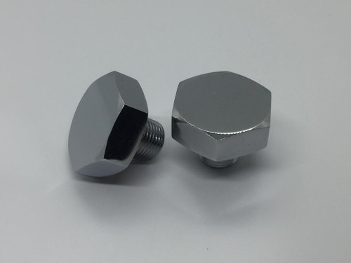 Chrome Hex Tank Plug