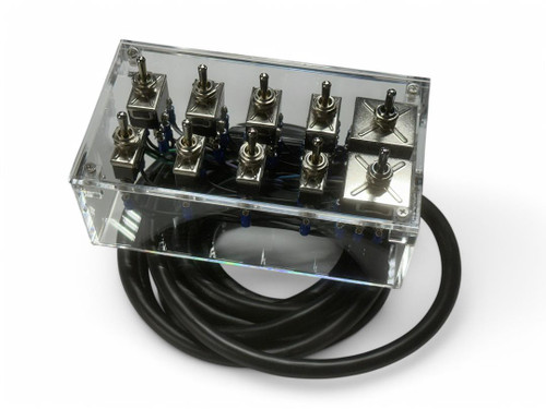 HD Pre-Wired 10 Switch Box (Clear)