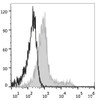 C57BL/6 murine bone marrow cells are stained with APC Anti-Mouse CD117 Antibody[Used at .2 μg/1<sup>6</sup> cells dilution](filled gray histogram). Unstained bone marrow cells (empty black histogram) are used as control.