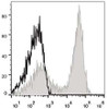 C57BL/6 murine splenocytes are stained with APC Anti-Mouse CD9.2 Antibody[Used at .2 μg/1<sup>6</sup> cells dilution](filled gray histogram). Unstained splenocytes (empty black histogram) are used as control.