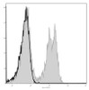 C57BL/6 murine splenocytes are stained with AF488 Anti-Mouse CD3ε Antibody(filled gray histogram). Unstained splenocytes (empty black histogram) are used as control.