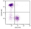 BALB/c mouse splenocytes were stained with Rat Anti-Mouse CD45R-APC (Cat. No. 98-790) and Rat Anti-Mouse CD3?-FITC .