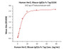 Immobilized Trastuzumab at 0.2 ug/mL (100 uL/well) can bind Human Her2, Mouse IgG2a Fc Tag with a linear range of 0.3-10 ng/mL (QC tested) .