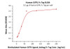 Immobilized Human GITR, Fc Tag at 2 ug/mL (100 uL/well) can bind Biotinylated Human GITR Ligand, Avitag, Fc Tag with a linear range of 4-63 ng/mL (QC tested) .