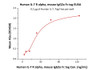 Immobilized ActiveMax Human IL-7, Tag Free at 2 ug/mL (100 uL/well) can bind Human IL-7 R alpha, Mouse IgG2a Fc Tag with a linear range of 4-31 ng/mL (QC tested) .