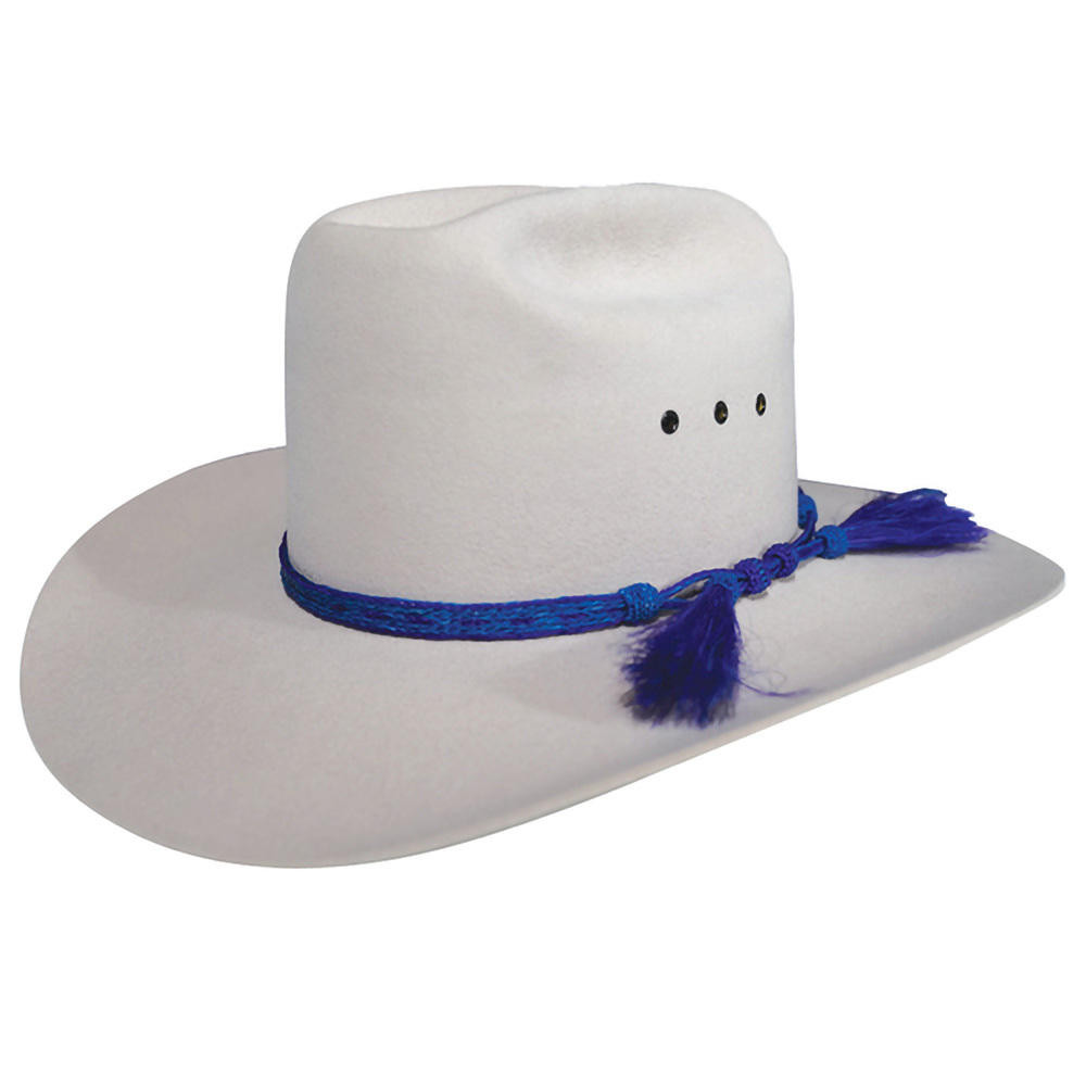 Akubra Filly in Sand - Hatband Blue 
