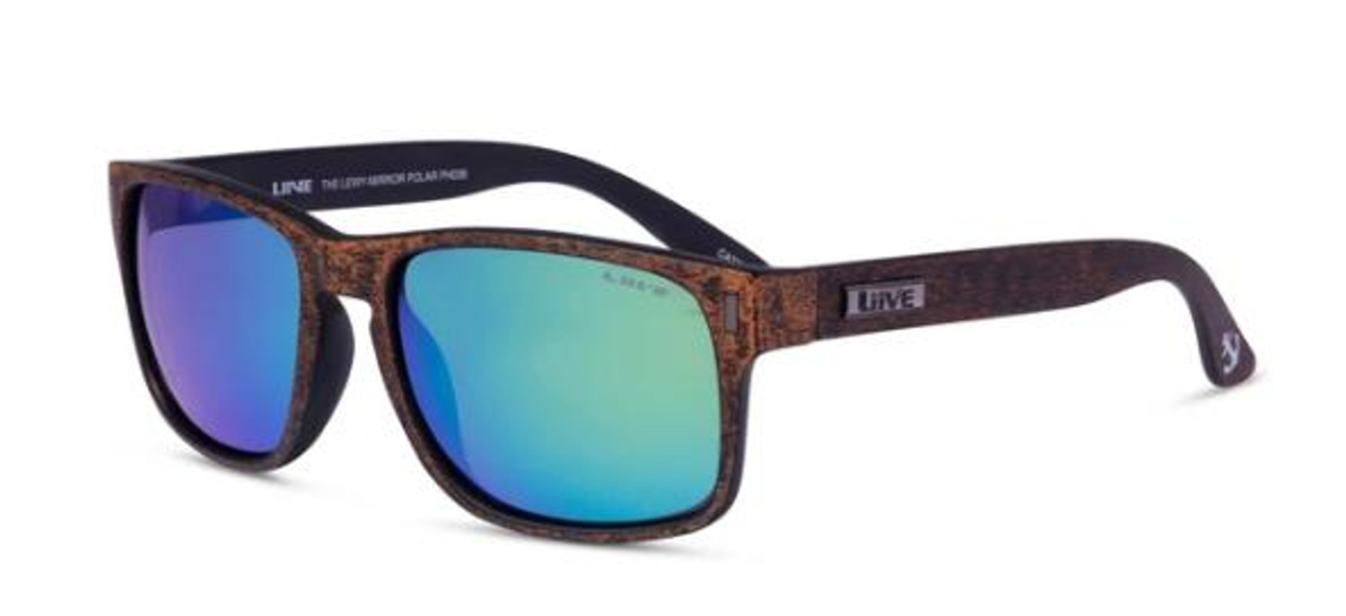 Liive Sunglasses The Lewy Mirror Polarized Brown Sanded