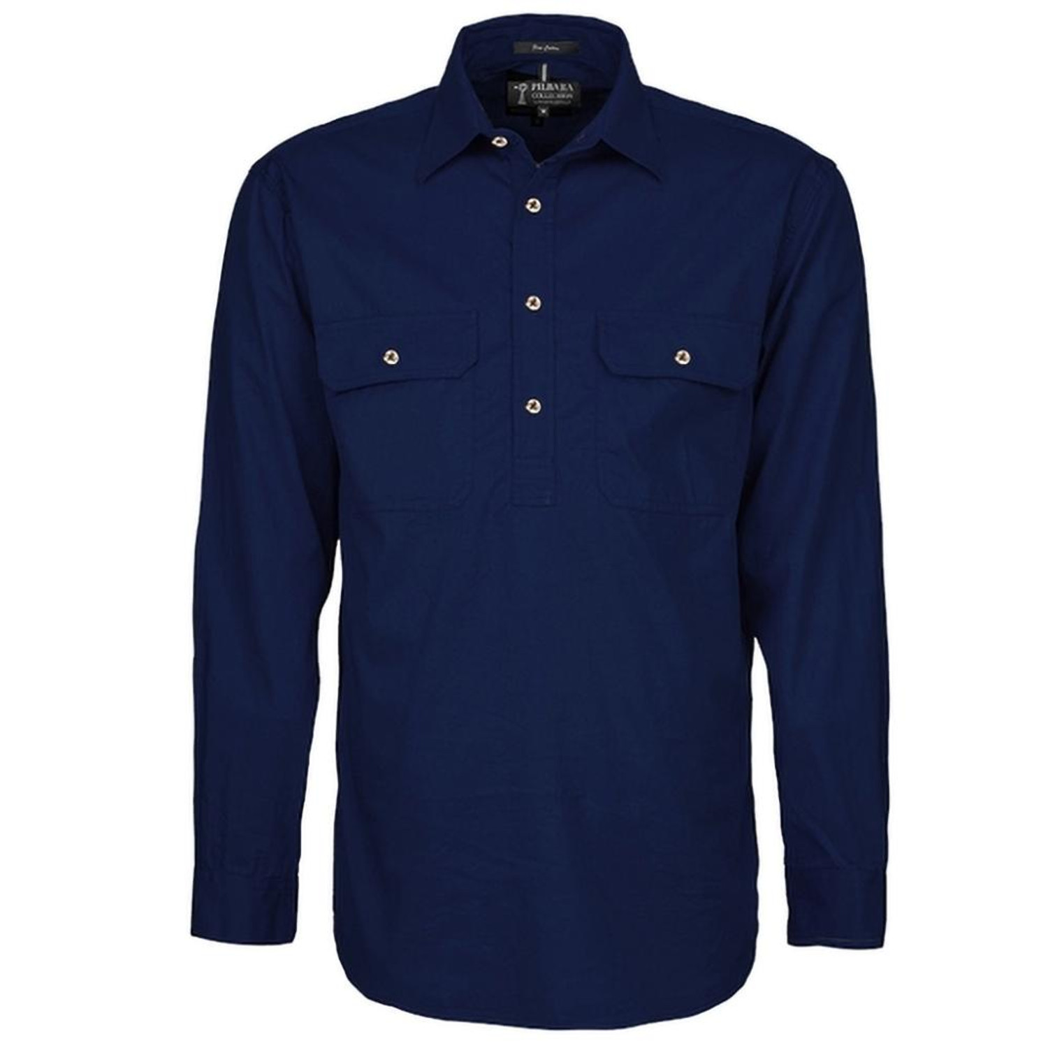 FREE EMBROIDERY - Mens French Navy CLOSED FRONT Shirt buy 20