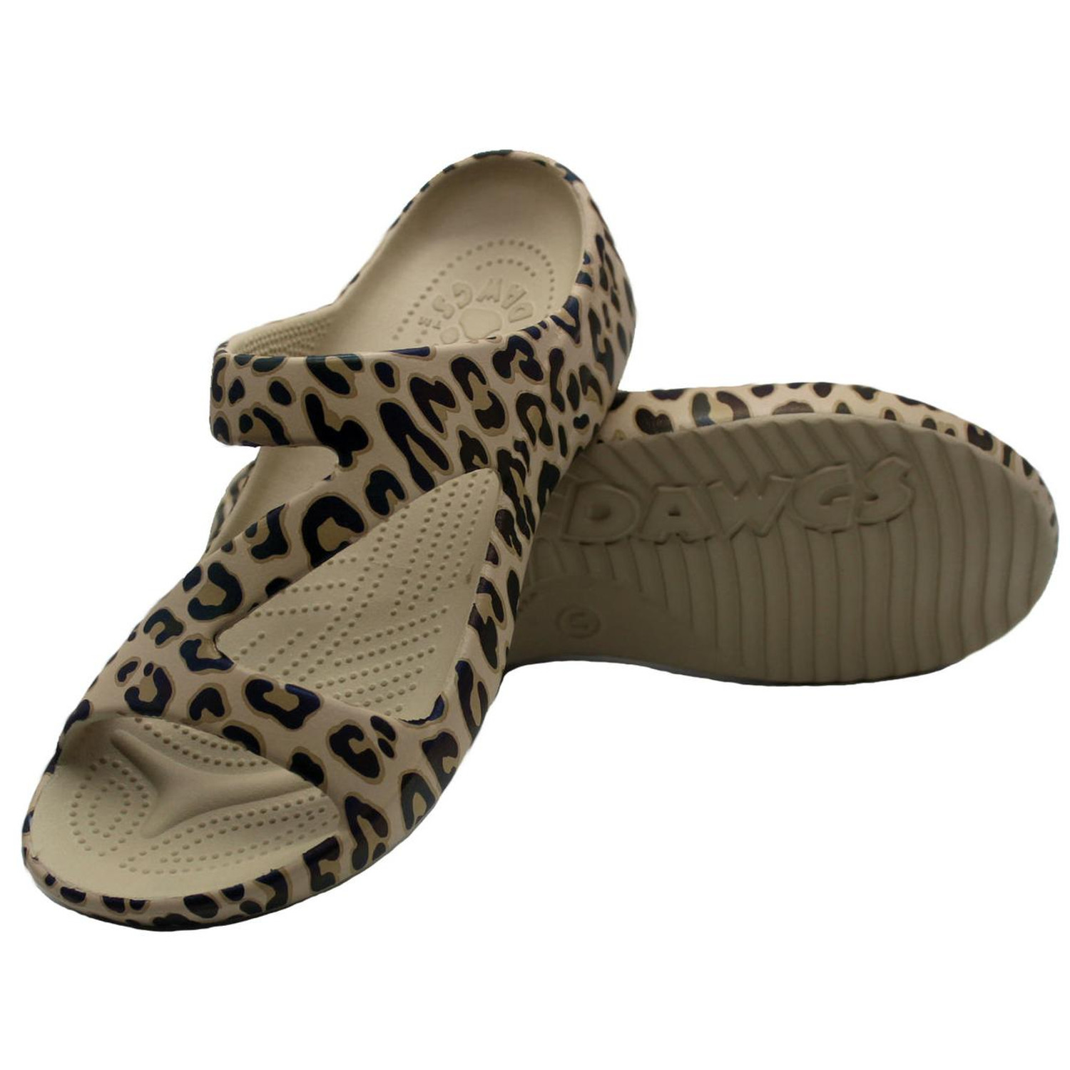  Dawgs Ladies Original Z Sandals in Leopard 2 (Bulk Buy Deal, Buy 2 or more Z Sandals in multi colours or diamond for $64.95 Each!) 